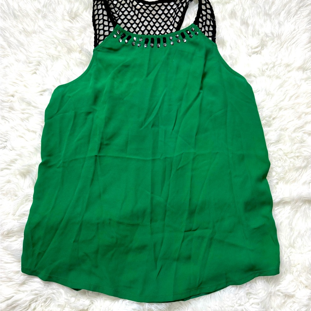 Express green casual top size M